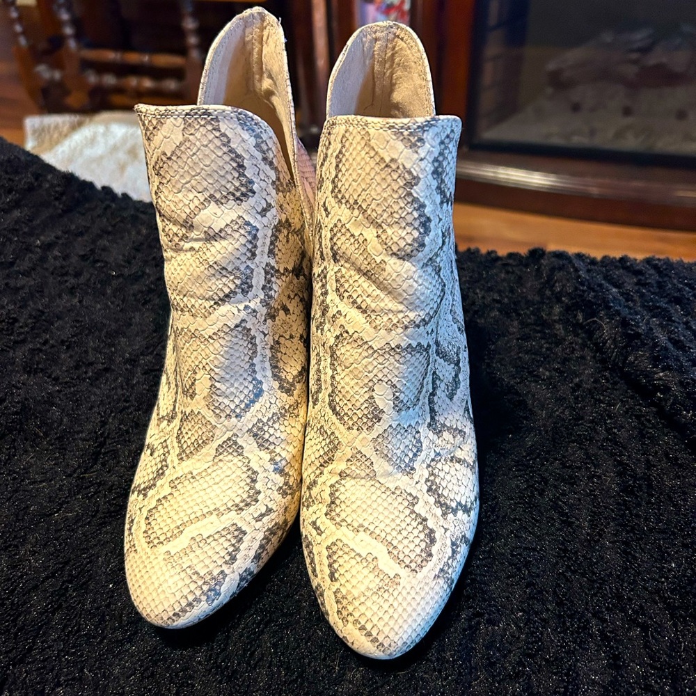 Steve Madden Bootie Snake Print